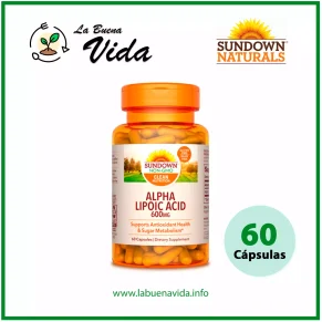 Alpha Lipoid 600 mg. Sundown la buena vida