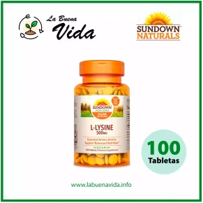 L-Lisina 500 mg. Sundown la buena vida