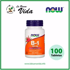 Vitamina B-1 100 mg. Now La Buena Vida