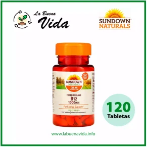 Vitamina B-12 1000 mcg. Sundown la buena vida