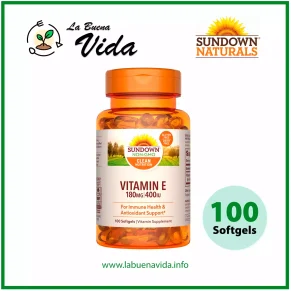 Vitamina E-400 IU Sundown la buena vida